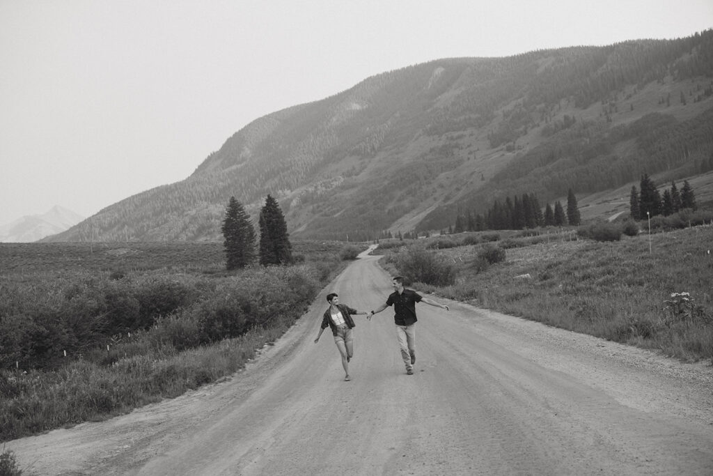fun and adventurous couple portraits in colorado