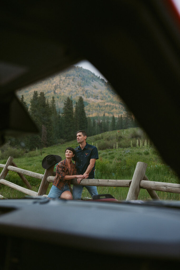 romantic couple portraits in colorado