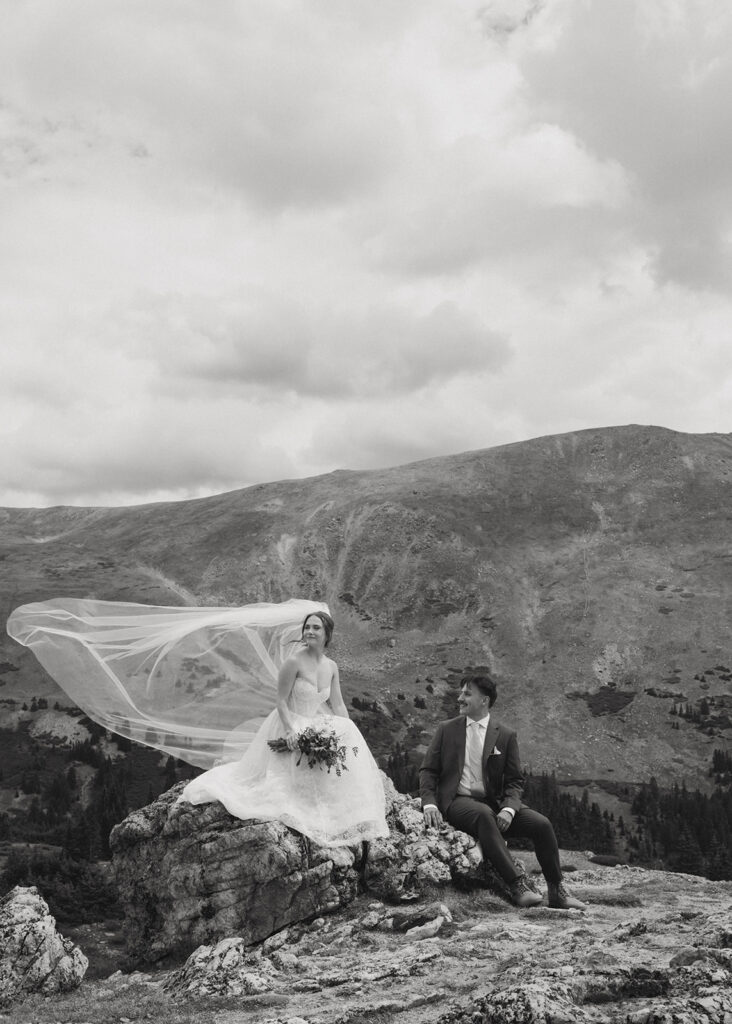 newlyweds at their romantic bridal portraits